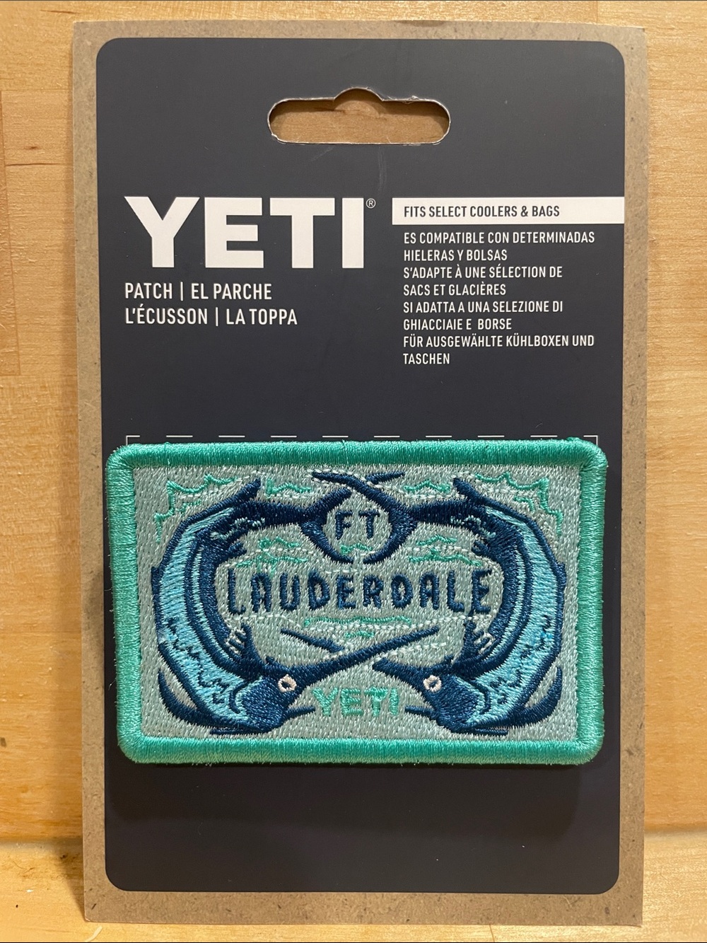 Yeti Ft. Lauderdale Nautical yeti Patch - Teal & Navy